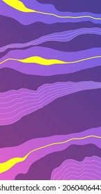 Abstract vertical composition with bright accents. Organic lines and shapes on colorful gradient background. Eps10 vector.