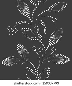 Abstract vertical flower seamless pattern background