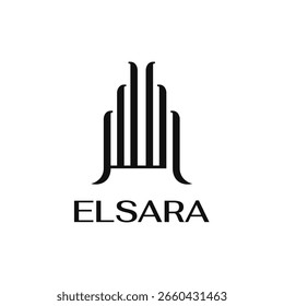 Abstract vertical forms inspired by contemporary architecture