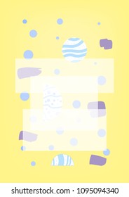 Abstract vertical geometric background. Template for trendy graphic design - poster, card, banner, social media. Vector illustration.