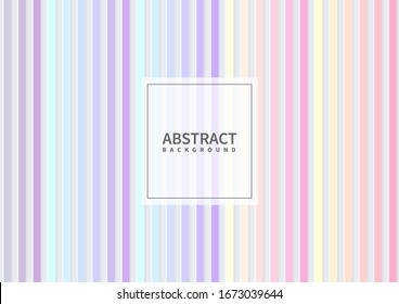Abstract vertical geometric pastel color pattern on white background and texture. Vector illustration