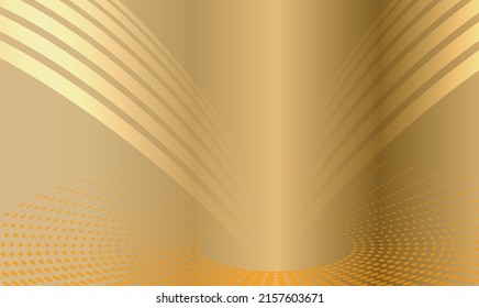 Abstract vertical gold glow wavy stripes, circles, shapes on golden background. Creative line art design elements. Vector illustration EPS10 luxury style for wedding invitation, celebration, gift card