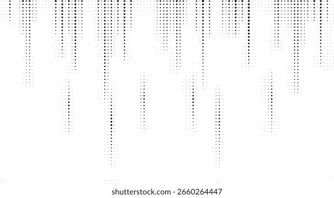 Líneas de semitono de Vertical Abstractas con degradado de punto de desvanecimiento en blanco y negro Diseño minimalista