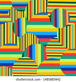 Abstract vertical and horizontal colorfull stripes background. Vector illustration
