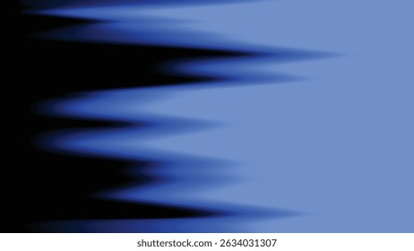 Abstract vertical jagged fade from bright blue into black. Futuristic and minimal digital art style.