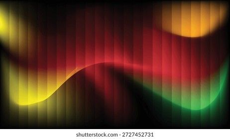 Luz vertical abstrata em cores de néon vibrantes