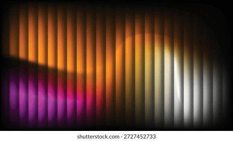 Luz vertical abstrata em cores de néon vibrantes