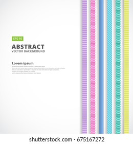 Abstract vertical line pastel color, retro style, Vector Illustration Background with copy space