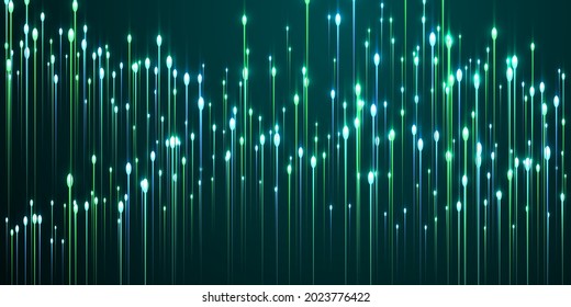 Abstrakte senkrechte Linie fließt Geschwindigkeitsbewegungskonzept. Geometrische Neonenstrahlungselemente. Die Sozialwissenschaften bilden vertikale Linien visuelles Design. Speed Motion, moderner Hintergrund.