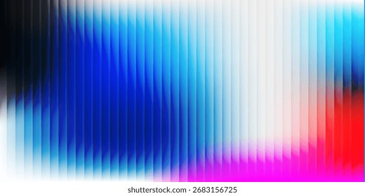 Linhas verticais abstratas com gradiente de cor e efeitos de luz