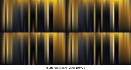 Líneas de Vertical Abstractas con Colores de degradado dorado y negro