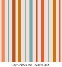 Abstract vertical lines and stripes seamless pattern. Colorful striped background. Simple thin and thick straight lines. Vector art illustration for summer design, prints, wallpaper, geometric print