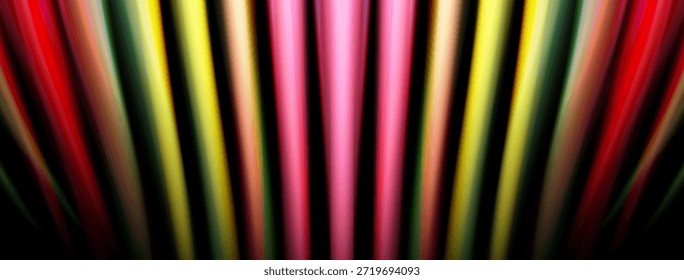 Líneas de Vertical Abstractas, colores vibrantes, fondo oscuro. La composición dinámica crea impacto visual, estética moderna.