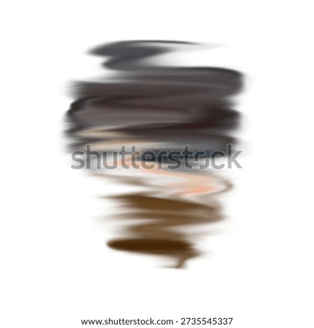 Abstract vertical motion blur of earthy tones on white background