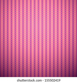Abstract vertical pattern wallpaper with circles. Vector illustration for bright attractive design. Pink, purple and yellow light colors. Seamless background.