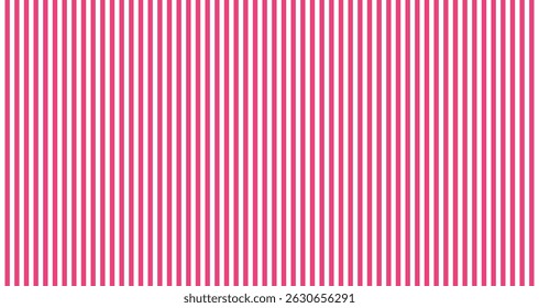 Abstract vertical red and white stripe pattern. Vertical pinkish red and white lines background. Vector illustration.