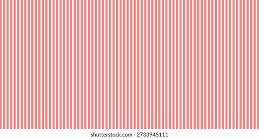 Patrón de rayas rojas y blancas de Vertical Abstractas. Fondo de líneas rojas y blancas rosáceas de Vertical. Ilustración vectorial.

