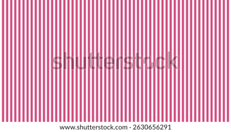 Abstract vertical red and white stripe pattern. Vertical pinkish red and white lines background. Vector illustration.