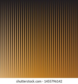 Abstract of vertical sharp stripe vector. Design gold on black background. Design print for illustration, textile, wallpaper, background. Set 3