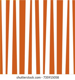 Abstract vertical striped pattern. Orange and white print. Background for wallpaper, web page, surface textures. Vector illustration, banner, poster, template for scrapbooking, fabric, wrapping paper