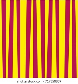 Abstract vertical striped pattern. Yellow and red print. Background for wallpaper, web page, surface textures. Vector illustration, banner, poster, template for card, scrapbooking

