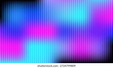 Abstract Vertical Stripes with Blue Pink Cyan Gradient Background