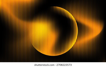 Abstractas rayas de Vertical con luz circular brillante y colores vibrantes