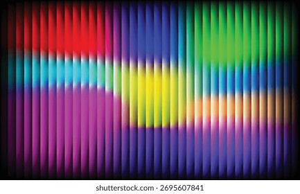 Abstractas rayas de Vertical con gradiente de arco iris y brillo suave