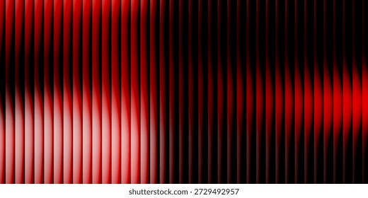 Abstract vertical stripes with red and black gradient for dramatic technology background, digital wallpaper, and cinematic presentation design


