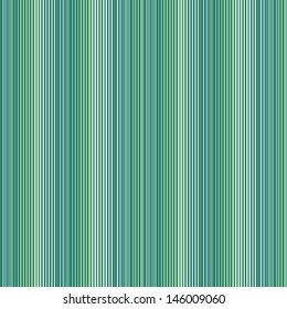 Abstract vertical stripy vector seamless pattern of cold green tints.