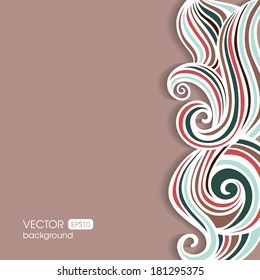 Abstract vertical waving background