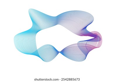 Listras onduladas verticais abstratas 07