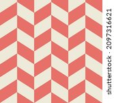 Abstract Vertical Zigzag Retro Pattern in Beige, and Red Colors. Background for Template Banner Social Media Advertising