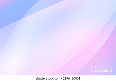 Abstract very light violet and blue background with translucent rounded shapes. Vector graphic wallpaper