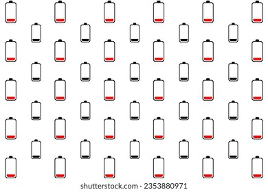 Abstract very low Battery Pattern Background, can be used for business designs, presentation designs or any suitable designs.