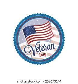 abstract veteran day object on a white background