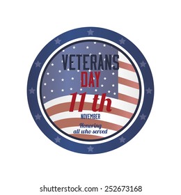 abstract veteran day object on a white background