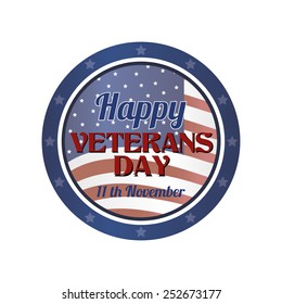 abstract veteran day object on a white background