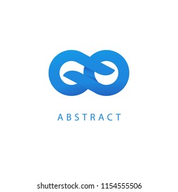 Abstract vetor logo vector design. Sign for business, internet communication company, digital agency, marketing. Modern decorative geometric icon.