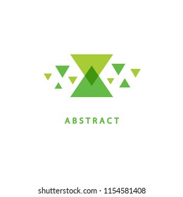 Abstract vetor logo vector design. Sign for business, internet communication company, digital agency, marketing. Modern decorative geometric icon.