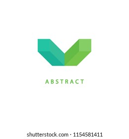 Abstract vetor logo vector design. Sign for business, internet communication company, digital agency, marketing. Modern decorative geometric icon.