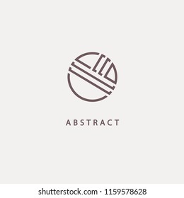 Abstract vetor logo vector design. Sign for business, internet communication company, digital agency, marketing. Modern decorative geometric icon.