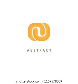 Abstract vetor logo vector design. Sign for business, internet communication company, digital agency, marketing. Modern decorative geometric icon.