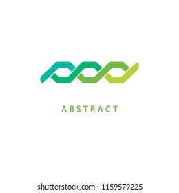 Abstract vetor logo vector design. Sign for business, internet communication company, digital agency, marketing. Modern decorative geometric icon.