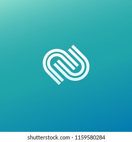 Abstract vetor logo vector design. Sign for business, internet communication company, digital agency, marketing. Modern decorative geometric icon.