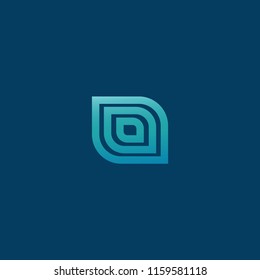 Abstract vetor logo vector design. Sign for business, internet communication company, digital agency, marketing. Modern decorative geometric icon.