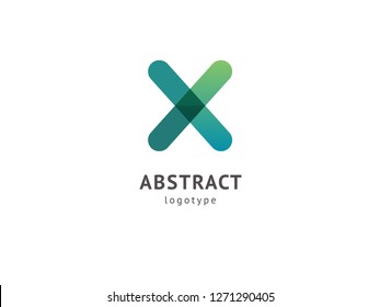 Abstract vetor logo vector design. Sign for business, internet communication company, digital agency, marketing. Modern decorative geometric icon.