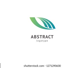 Abstract vetor logo vector design. Sign for business, internet communication company, digital agency, marketing. Modern decorative geometric icon.