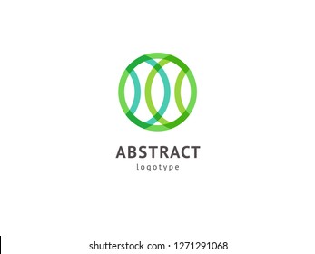 Abstract vetor logo vector design. Sign for business, internet communication company, digital agency, marketing. Modern decorative geometric icon.