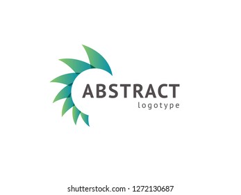 Abstract vetor logo vector design. Sign for business, internet communication company, digital agency, marketing. Modern decorative geometric icon.